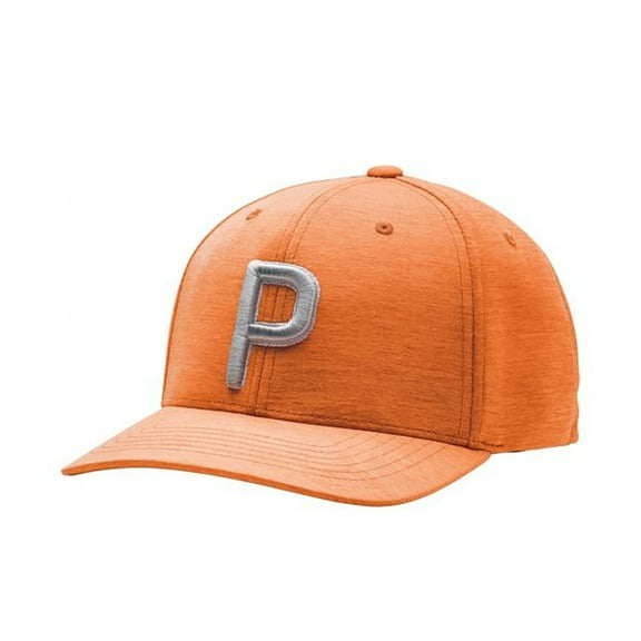 NEW Puma P110 Snapback Vibrant Orange Adjustable Golf Hat/Cap