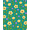 Teal, Pattern 1, variant on ODIKA 4x6 Machine Washable Non-Slip Area Rug, Blooming Wildflower Meadow Artistic Display High Traffic Rug, Teal, 473414