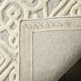 thumbnail image 4 of SAFAVIEH Cambridge Mirko Geometric Wool Area Rug, Light Gray/Ivory, 6' x 6' Round, 4 of 8