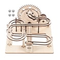 thumbnail image 1 of 1 Set 3D Wooden Marble Run Puzzle Toy Hand-cranking Track Beads Rolling Toy, 1 of 5