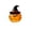 A, variant on JVBTVB Halloween Pumpkin Lamp Resin Night Light, Spooky Gothic Table Decor for Bedroom Desk Party, 5.12" x 5.12" x 5.91"