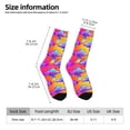thumbnail image 2 of Fotbe Magic Mushrooms Calcetas Largas con Estampado para Hombre y Mujer – Calcetas de Compresión Transpirables y Elásticas, Viajar y Uso Diario Talla 5-11, 2 of 6