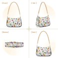 thumbnail image 7 of FORMRS Womens Shoulder Bag with Chain Strap Clutch Purse Cute Tote Handbag, Purple Vegetables Pattern, 7 of 7