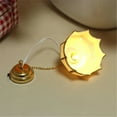 thumbnail image 5 of Miniature 1/12 Scale Gold Ceiling Light Chandelier for Dollhouses Interiors Decorative Accessories Display Model Lamp, 5 of 8