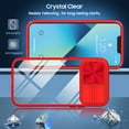 thumbnail image 5 of SaniMore Silde Camera Case for iPhone 13 Pro Max 6.7", Rugged PC & Soft TPU Crystal Clear [Not Yellowing Technology] Shockproof Protective Cover for iPhone 13 Pro Max Women Men, Red, 5 of 7