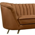 thumbnail image 7 of Meridian Furniture Margo Saddle Velvet Loveseat, 7 of 7