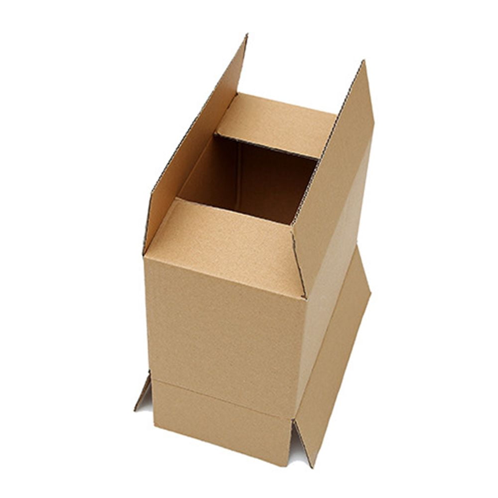 100 Pack 6x4x4" Yellow Corrugated Cardboard Boxes, Heavy-Duty Shipping Mailing Moving Packing Cartons RT