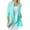 Aqua Sky, variant on Howard's S/M Aqua Sky 3/4 Sleeve Comfort Stretch Knit Denim Waterfall Hem Cardigan with Pockets for Women