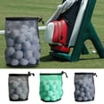 thumbnail image 2 of huanledash Golf Pocket High Capacity Visible Foldable Tear-resistant Store Nylon Sports Mesh Net Golf Bag Ball Sports, 2 of 8