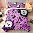thumbnail image 2 of Erosebridal Eight Ball Quilt King Pink King Coverlet Set, Rose Leopard 3pcs 1 Bedspread and 2 Pillowcases, 2 of 7
