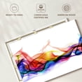 thumbnail image 6 of Elephant Stock Rainbow Smoke Wall Art - Horizontal Canvas Wall Art - Living Room Wall Decor - Abstract Canvas - White And Brown Decor - 39" x 26", 6 of 8