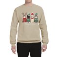thumbnail image 2 of Wild Bobby Meowy Catmas, Christmas Cat Lover Design Unisex Sweater Crewneck Sweatshirt, 2 of 5
