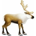 thumbnail image 2 of Beistle Club Pack of 12 Tan and White Jointed Reindeer Christmas Decoration 37", 2 of 2