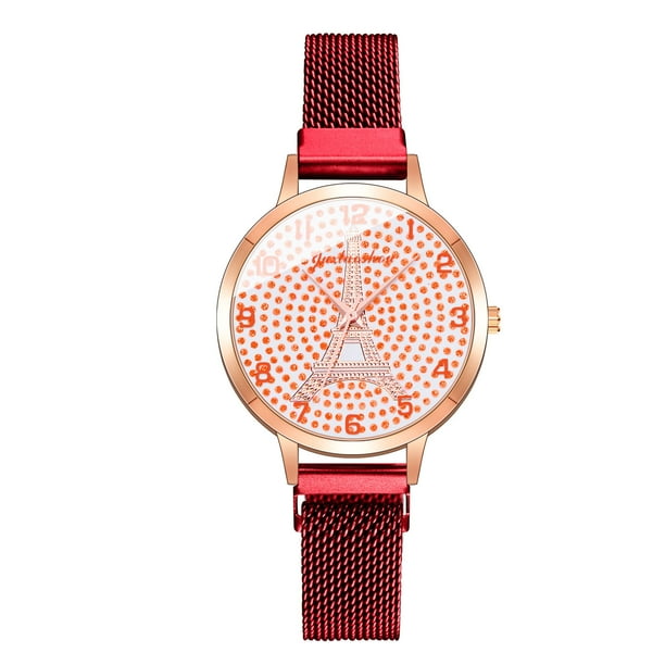 Reloj de moda para mujer, reloj de acero inoxidable, vestido informal, joyería de cristal para muñeca Wmkox8yii gfajkfgbkjabf520