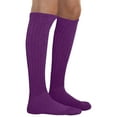 thumbnail image 4 of MDR Distributors MDR Women and Men Slouch Socks Extra TallExtra Heavy Cotton Socks Made in USA Size 9-11, Pack of 6 (6 Purple), 4 of 7