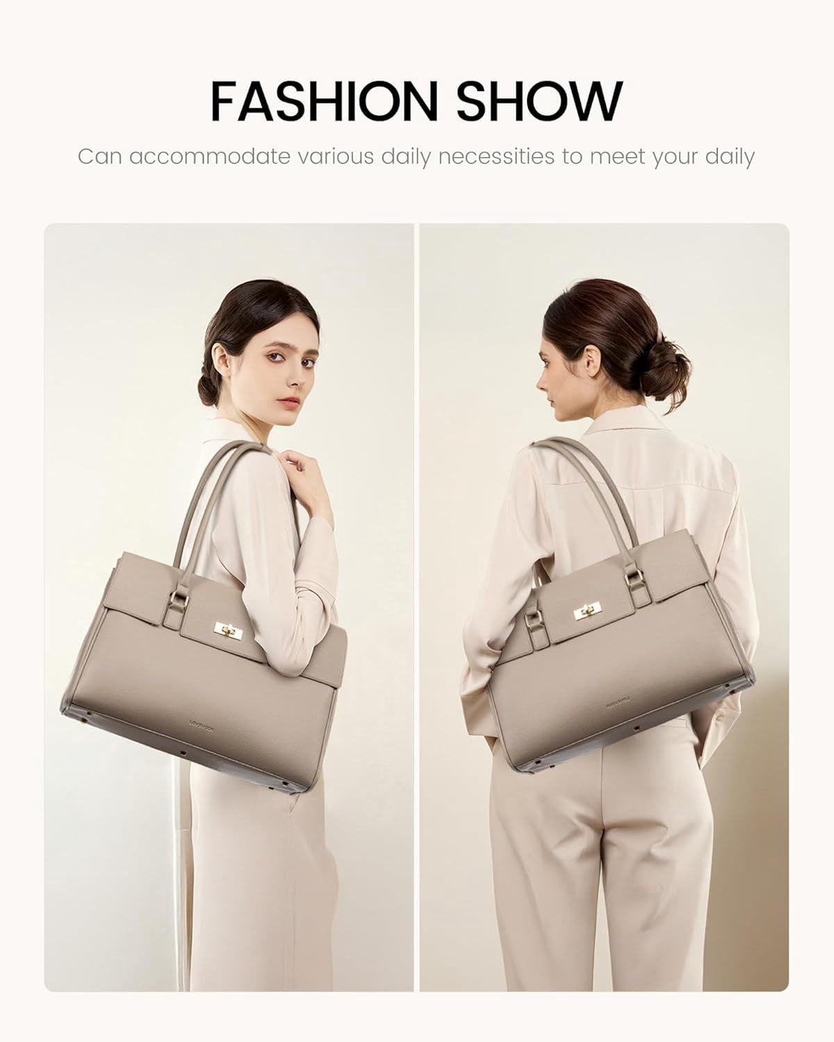 LOVEVOOK Laptop Bag for Women Work Tote 15.6 Inch Briefcase Messenger Bag Waterproof for Business Office Dating