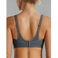 thumbnail image 2 of Wingslove Women's Non Padded Wireless Plus Size High Impact Sports Bra, Gray 44DDD, 2 of 8