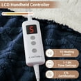 thumbnail image 3 of GAOMON Dual Control Electric Blanket (50 in. x 60 in.) - Thick Tufted Sherpa Electric Blanket, 10 Levels of Heat, ETL Certified, Navy Blue, 3 of 6