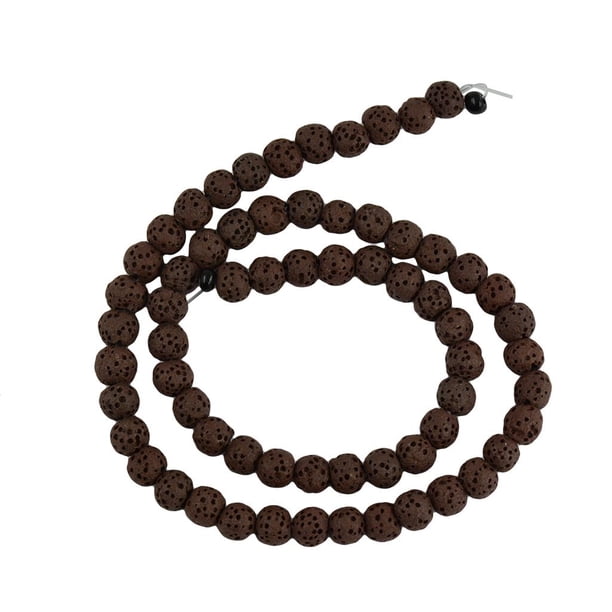 Perlas de imitación sueltas redondas de 6 mm, joyería de abedul Chocolate Cafe