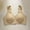 Khaki, variant on Ribbed Bras for Older Women Front Closure No Underwire Bra Comfort Senior Wireless Snap Closing Bra for Senior Women