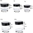 thumbnail image 6 of ACDANC 10 Gram Sample Containers,20 Count Cosmetic Containers with Lids,Refillable Empty Sample Jars,Small Plastic Containers with Lids(Black), 6 of 12