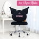 thumbnail image 2 of Silla de tocador IMPRESSIONS VANITY Kuromi giratoria de terciopelo, 2 of 9