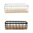 thumbnail image 1 of Home Office Portable Mesh Grid Wire Storage Basket Storage Basket Simple Design Modern Style Organizer Fruit Snacks Toilet Paper Wire Baskets Black, 1 of 9