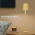 thumbnail image 6 of Marvex Set of 2 Portable LED Desk Lamps, 5000mAh Battery Operated, 3 Color Dimming, Gold Table Lamps, 6 of 8