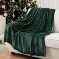 thumbnail image 2 of Battilo Dark Green Throw Blanket,Chenille Knit Throws for Couch Bed,Housewarming Gifts,51"x 67", 2 of 8