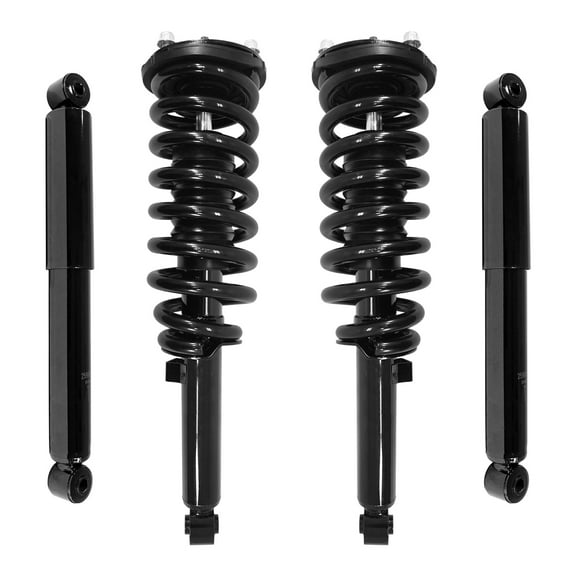 Unity Automotive Front & Rear Complete Strut Assembly Shock Kit Fits 2003-2006 Kia Sorento, 4-11653-259850-001