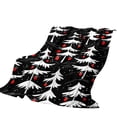 thumbnail image 2 of Christmas Flannel Blanket Christmas Elements Printed Bedroom Sofa Nap Blanket, 2 of 6