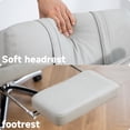 thumbnail image 4 of Swivel Executive Office Chair, 400LBS Big and Tall Desk Chair with Foot Rest and 24.7" Wide Seat, Leather Computer Chair with Reclining Function and Lumbar Support, Grey, 4 of 9
