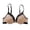 Khaki, variant on Lace Trim Underwire Push Up Bra For Enhanced Support And Day Comfort, 70B, White