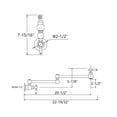 thumbnail image 6 of Sumerain Wall Mount Pot Filler Faucet Oil Rubbed Bronze,Dual Swing Joints and 24" Extension, 6 of 19