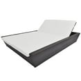 thumbnail image 3 of vidaXL Outdoor Lounge Bed with Cushion Poly Rattan Brown, 3 of 5