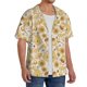 thumbnail image 2 of Fotbe Honey Honeycomb Camisa Estampada de Manga Corta para Hombre, Casual de Verano, Estilo Playero, Sin Arrugas-XX-Large, 2 of 5