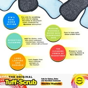 Original Tuff-Scrub Professional Microfiber Scrub N Wipe Cleaning Sponge Pads, Scouring & Wiping, Pack of 2 Large Size