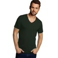thumbnail image 2 of Bamboo basics Camiseta VELO, paquete de 4 - Camiseta interior, cuello en V, camiseta simple Verde 2XL (XX-Large), 2 of 3