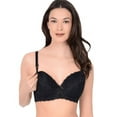 thumbnail image 2 of LA LECHE LEAGUE Black Hana All Lace Padded Nursing Bra, US 40D, UK 40D, NWOT, 2 of 4