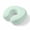 Auqamarin, variant on Neck Pillow Ergonomic Memory Foam U Shaped Pillows,Light Green White Stripe Texture Soft Portable Neck Head Support Cushion Pillow for Travel Airplane Car Office Use,Minimalist Line Art