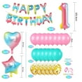 thumbnail image 2 of Decoraciones de cumpleaños, globos de helio con números coloridos y degradados de arco iris, 2 of 5