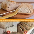 thumbnail image 5 of Bread Bow Knife Slicing Knife | 15.5" Stainless Steel Serrated Blade | Ergonomic Wood Handle | Precision Bread Loaf Cutter for Sandwiches | Includes 1 Knife | Rustproof Bow Style, 5 of 9