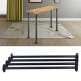 thumbnail image 3 of 4 Pack 30" Industrial Metal Pipe Table Legs Coffee Table DIY Furniture Leg Black, 3 of 10