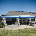 thumbnail image 2 of Awntech 20 Ft Key West Left Motorized Heavy Duty Patio Retractable Awning with Cassette (240in x 9.38in x 120in), Bright Blue, 2 of 6