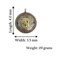 thumbnail image 5 of Tibetan Silver Handmade Reversible Pendant Necklace – Bohemian Medallion Jewelry with Coral, Lapis Lazuli & Turquoise for Men & Women, 5 of 5