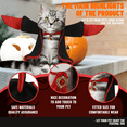thumbnail image 3 of PJKOBMJ Pet Halloween Costumes Dog Vampire Cape Dog Vampire Devil Costume Pet Halloween Costumes for Small Medium Large Dogs Cats(XL), 3 of 8