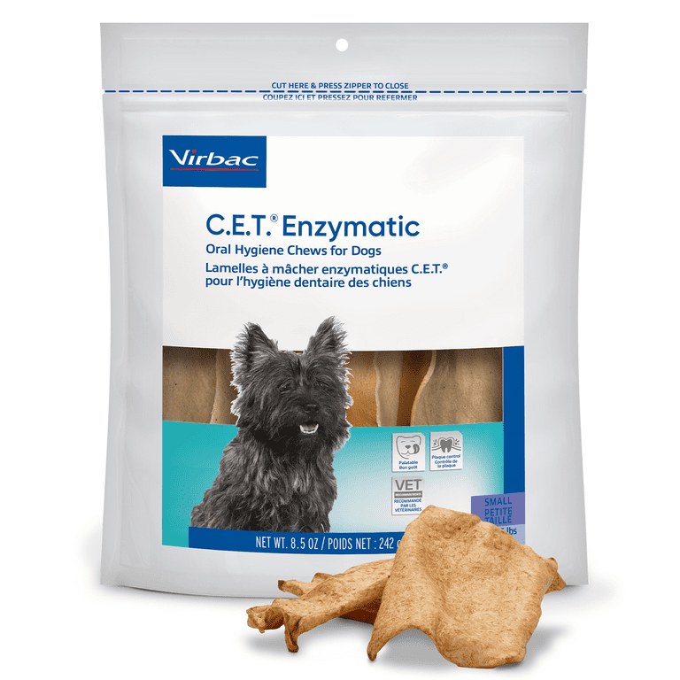 Virbac CET Enzymatic Oral Hygiene Chews for Small Dogs, 8.5OZ