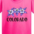 thumbnail image 4 of Inktastic Colorado Columbine Flowers Youth T-Shirt, 4 of 5