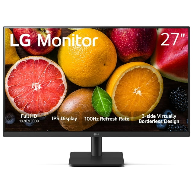 LG 27MS500-B 27 inch IPS FHD (1920x1080) 100Hz 5ms Reader Mode Borderless Design OnScreen Control Black Stabilizer DAS Crosshair HDMI Black