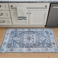 thumbnail image 2 of Bloom Rugs Washable Non-Slip 3x5 Rug - Blue Traditional Oriental Area Rug for Living Room, Bedroom, Dining Room, and Kitchen - Exact size: 3' x 5', 2 of 10